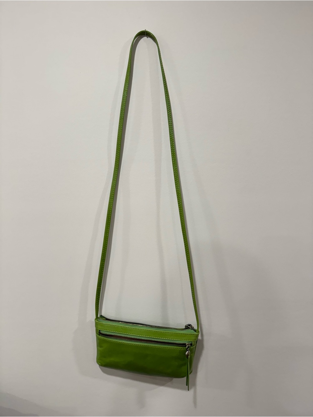 HOBO Green Leather Crossbody Bag - Women's Shoulder Purse